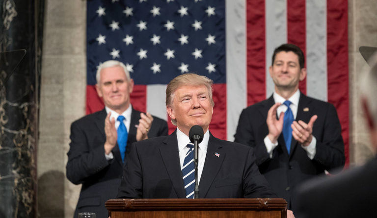 Donald Trump delivers his Joint Address to Congress