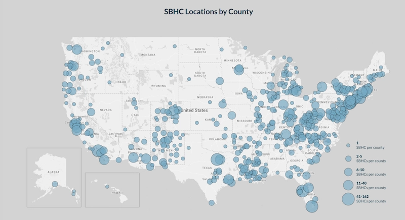 SBHC Locations by country