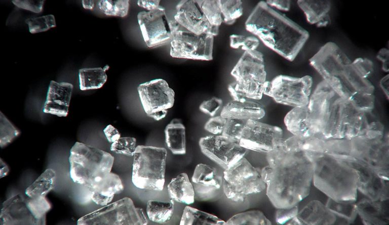 a close up of crystals