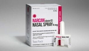 A box of Narcan (naloxone)