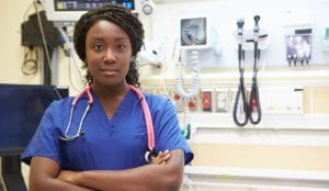 Confident ICU nurse looking at camera