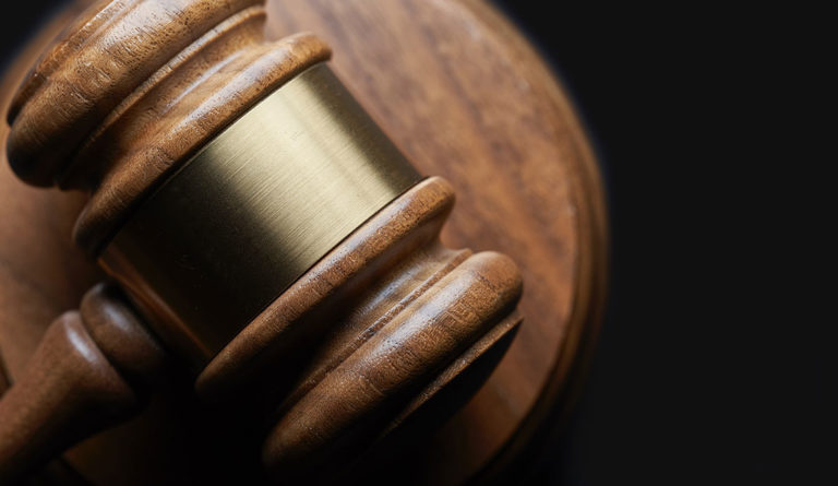 a close up of a gavel