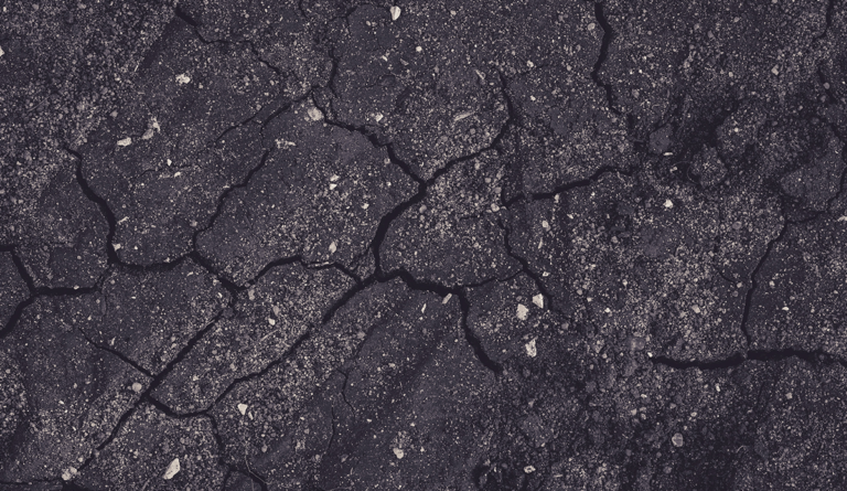 a close-up of a cracked ground