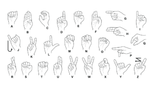 a set of hands with different gestures