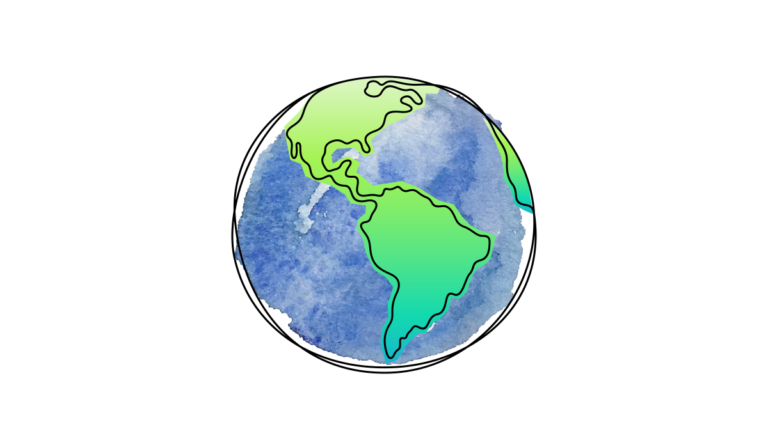 a drawing of a planet earth
