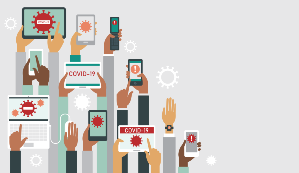 a group of hands holding devices