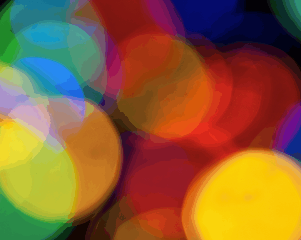 Blurry multicolored garland with glowing lights. Christmas, new year, birthday and wedding concept