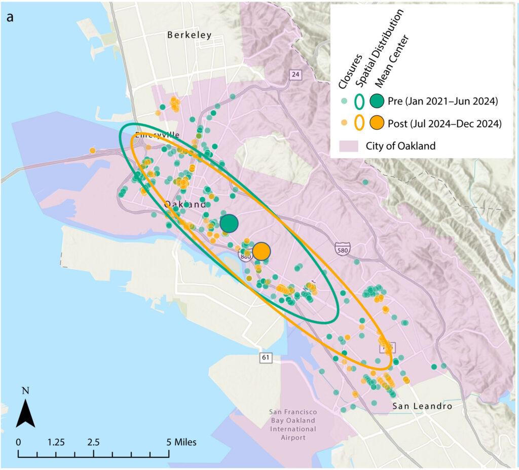 Encampment Closures: Mean Center and Directional Distribution Pre and Post Grants Pass
