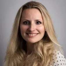 a woman with long blonde hair