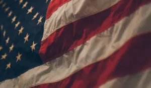 a close up of a flag