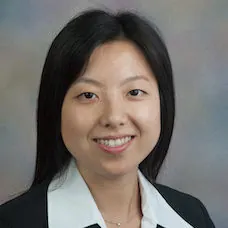 a woman in a black suit