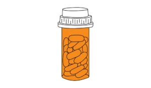 a bottle of pills