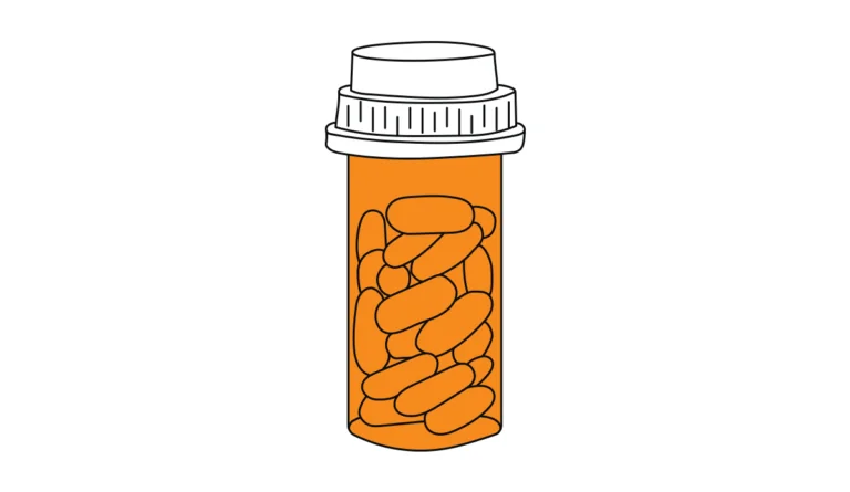 a bottle of pills