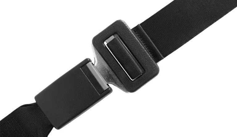 a close up of a seat belt