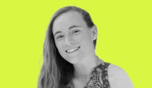 a woman smiling at camera